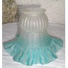Tulipe/cloche en pâte de verre, bleue