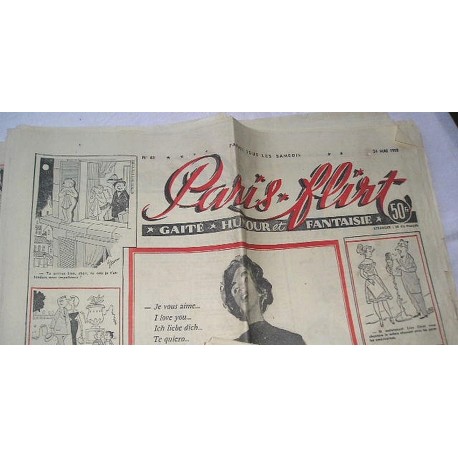 Journal ancien Paris Flirt de 1958