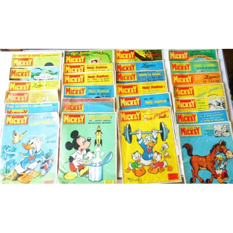 Lot de 25 Mickey magazine années 60