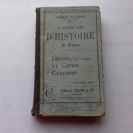 Livre scolaire HISTOIRE 1887 Lavisse