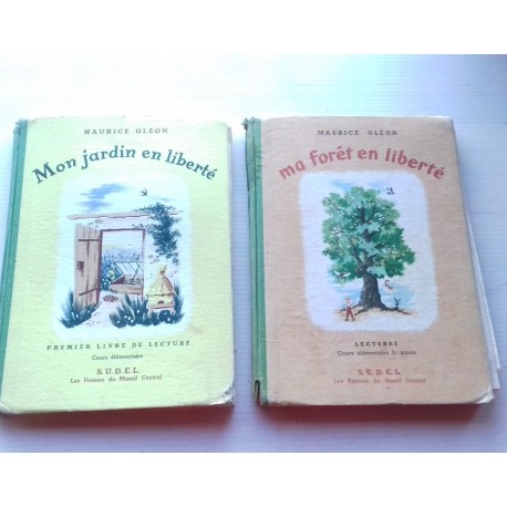 Livres scolaires lecture Mon jardin / Ma foret en liberté