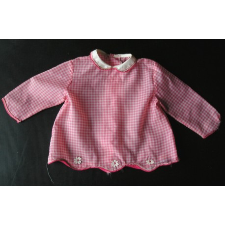 Blouse ancienne pour enfant, brodée, années 50