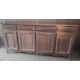 Buffet enfilade, ancien, 4 portes, bois massif,début XXème