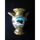 Vase en céramique dorée signé M.Rieu "Marseillan plage"