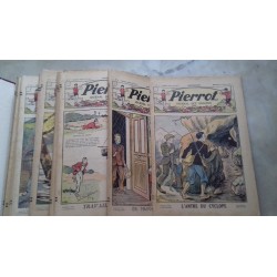Albums PIERROT année 1933 complète, journal des garçons. non relié, dans couvert.