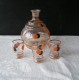 Carafe  et 3 petits verres,  service ancien, vintage