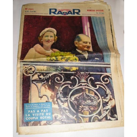 Magazine ancien Radar, Reine d'Angleterre 1957