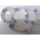 3 Assiettes et compotier KG PLATANE Lunéville