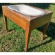 Bidet/Baignoire bébé en céramique sur meuble bois
