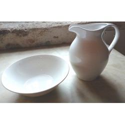 Pichet et vasque céramique