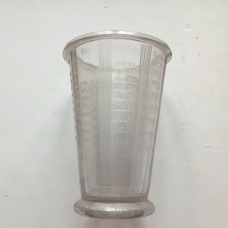 Verre mesureur ancien en verre épais MOUGIN