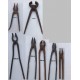 7 Outils anciens de forgeron, pinces