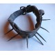 Collier à clous ancien, chien loup