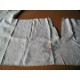 Tissu (chanvre-lin) brodé main   267 x 42cm