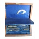 Trousse en bois boite à compas, ancienne.
