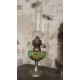 Lampe à pétrole bleu vert 50cm