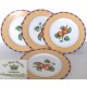 4 assiettes, Fine Royal  Porcelaine de LIMOGES (Sculpture)