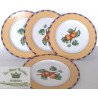 4 assiettes, Fine Royal  Porcelaine de LIMOGES (Sculpture)