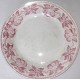 2 assiettes  BADONVILLER, service CERISES, rouge 20cm