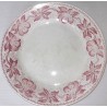 2 assiettes  BADONVILLER, service CERISES, rouge 20cm