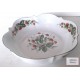 Plat/Saladier Porcelaine de LIMOGES motifs fraises ,20cm