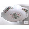 Plat/Saladier Porcelaine de LIMOGES motifs fraises ,20cm