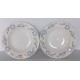 2 assiettes creuses décor fleurs sans marque