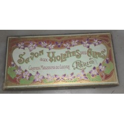 Boite ancienne de savon aux violettes des Alpes PARIS