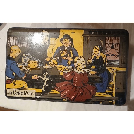 Boite ancienne en fer LA CREPIERE