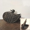 Petite boite en ébène, forme canard 8cm