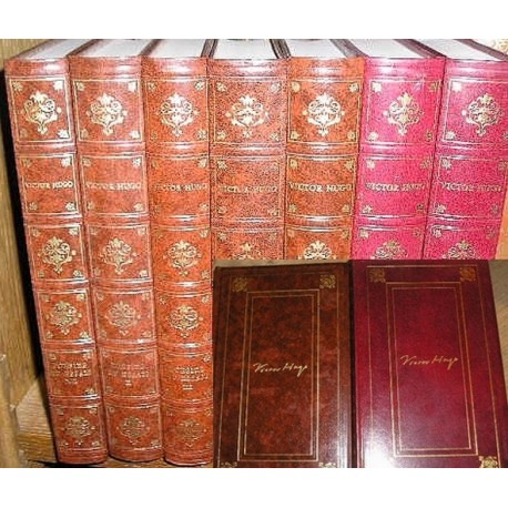 Livres de collection : 7 volumes des oeuvres de VICTOR HUGO