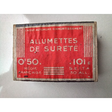 Petite boite allumettes de sureté, ancienne, 0.50F
