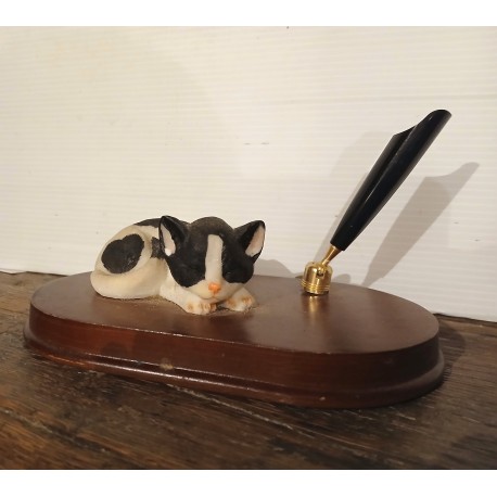 Porte stylo, chat, 16cm
