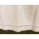 Drap ancien monogramme BJ, épais coton 3x2,10m