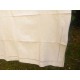 Drap ancien monogramme BJ, épais coton 3x2,10m