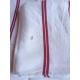 4 Torchons anciens monogramme J, coton, liteaux rouge