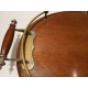 Grand plateau en bois et laiton 57cm