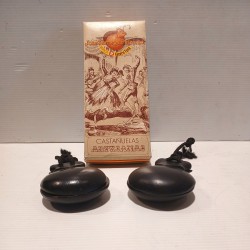 Paire de castagnettes, dans leur boite