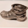 Petite bottine en métal avec souris en haut, 12cm
