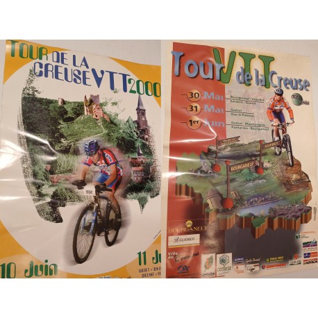 2 Affiches vélo VTT tour de Creuse