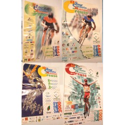 4 Affiches vélo TOUR CYCLISTE NATIONAL CREUSE