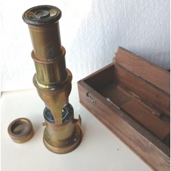 Ancien petit microscope fin 19ème début 20ème