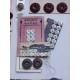 LOT de plaques de boutons vintage, mercerie