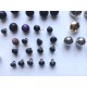 LOT d'environ 100 boutons boules anciens, mercerie.