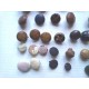 LOT de 30 boutons anciens vintage , cuir simili tissu,  mercerie