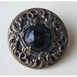 Bouton ancien XIXème, métal, 3.5cm.