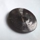 2 boutons noirs anciens, mercerie 2.5cm