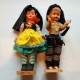 LOT de 2 poupées folkloriques couple du Portugal 25cm