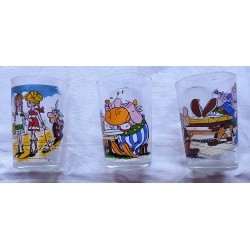 3 Verres à moutarde de collection ASTERIX