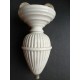 Monte baisse ancien en porcelaine blanche 18cm